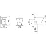 Унитаз приставной LAUFEN PALACE под скрытый бачок 8.2370.1.000.000.1